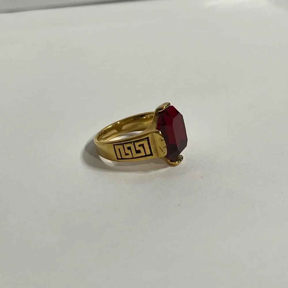Stainless steel red ring - Picture 4 of 4